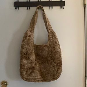 Cabana & Straw Rattan Woven Bag